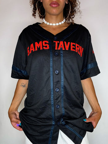 Maillot de baseball SAM'S TAVERN noir XS vintage