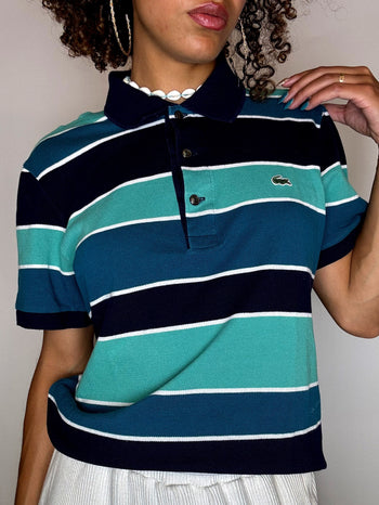 Polo rayé LACOSTE M vintage