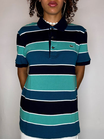 Polo rayé LACOSTE M vintage