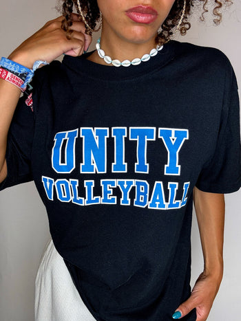 Tee shirt noir UNITY VOLLEY L vintage