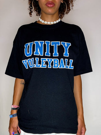 Tee shirt noir UNITY VOLLEY L vintage