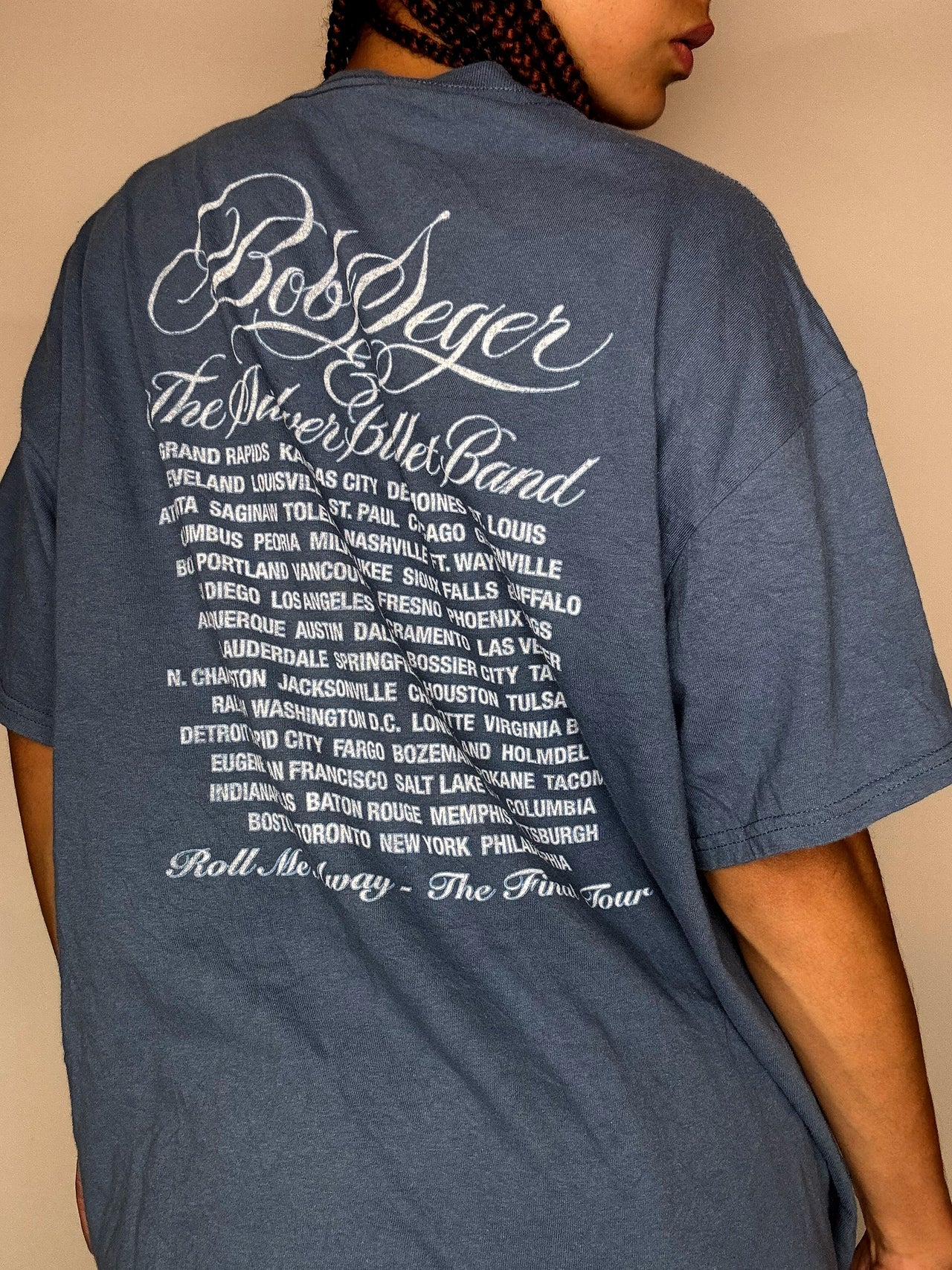 Tee shirt bleu BOB SEGER XL vintage