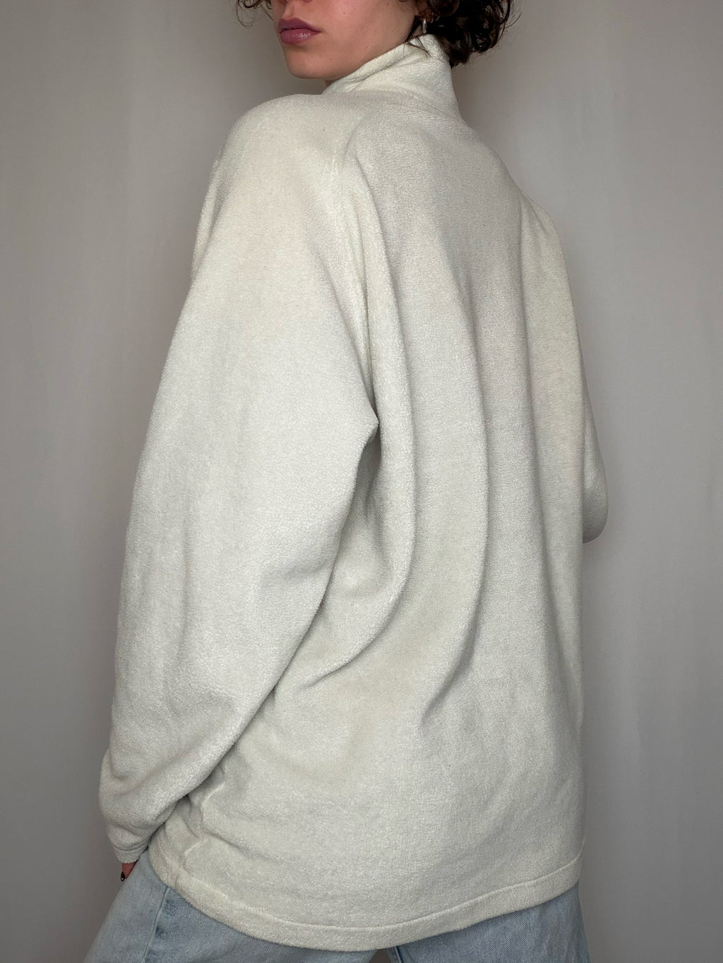 Polaire crème Fila XL vintage