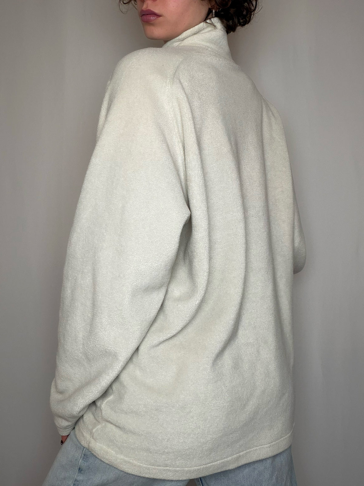 Polaire crème Fila XL vintage
