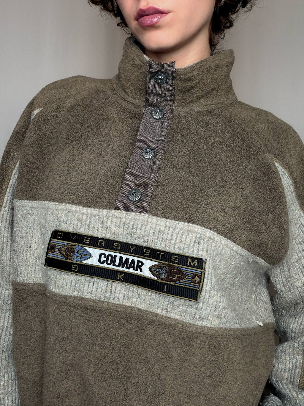 Polaire brune Colmar M/L vintage