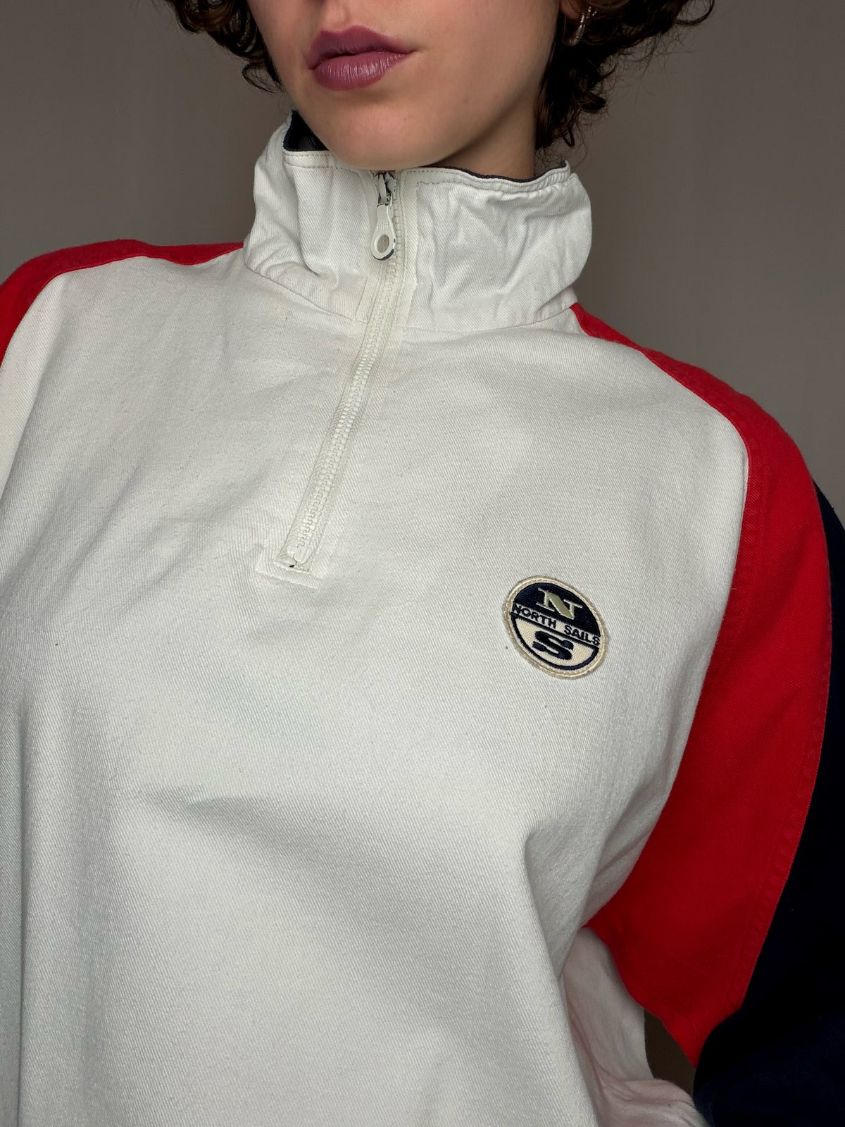 Sweat bicolore XXL vintage