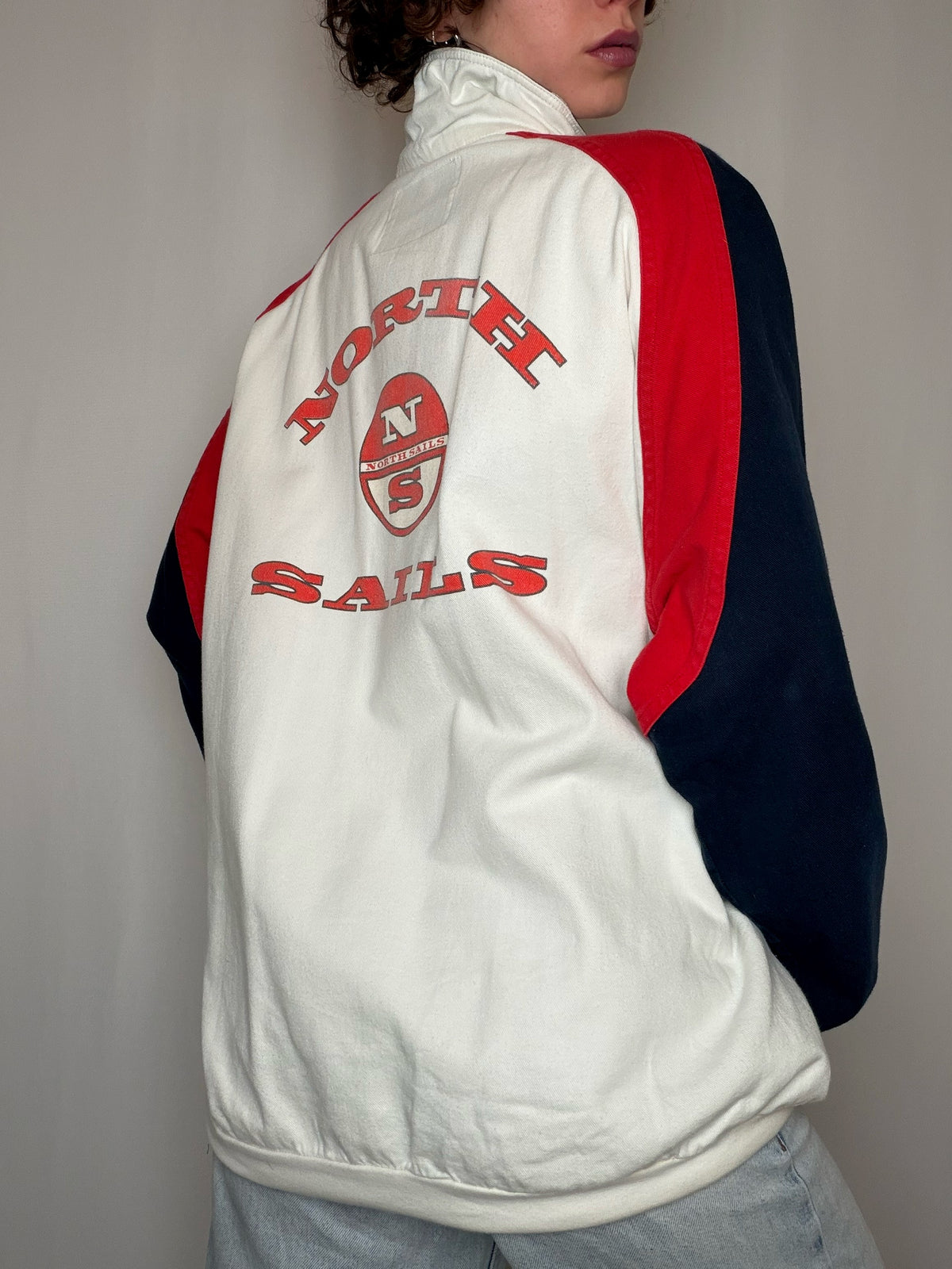 Sweat bicolore XXL vintage