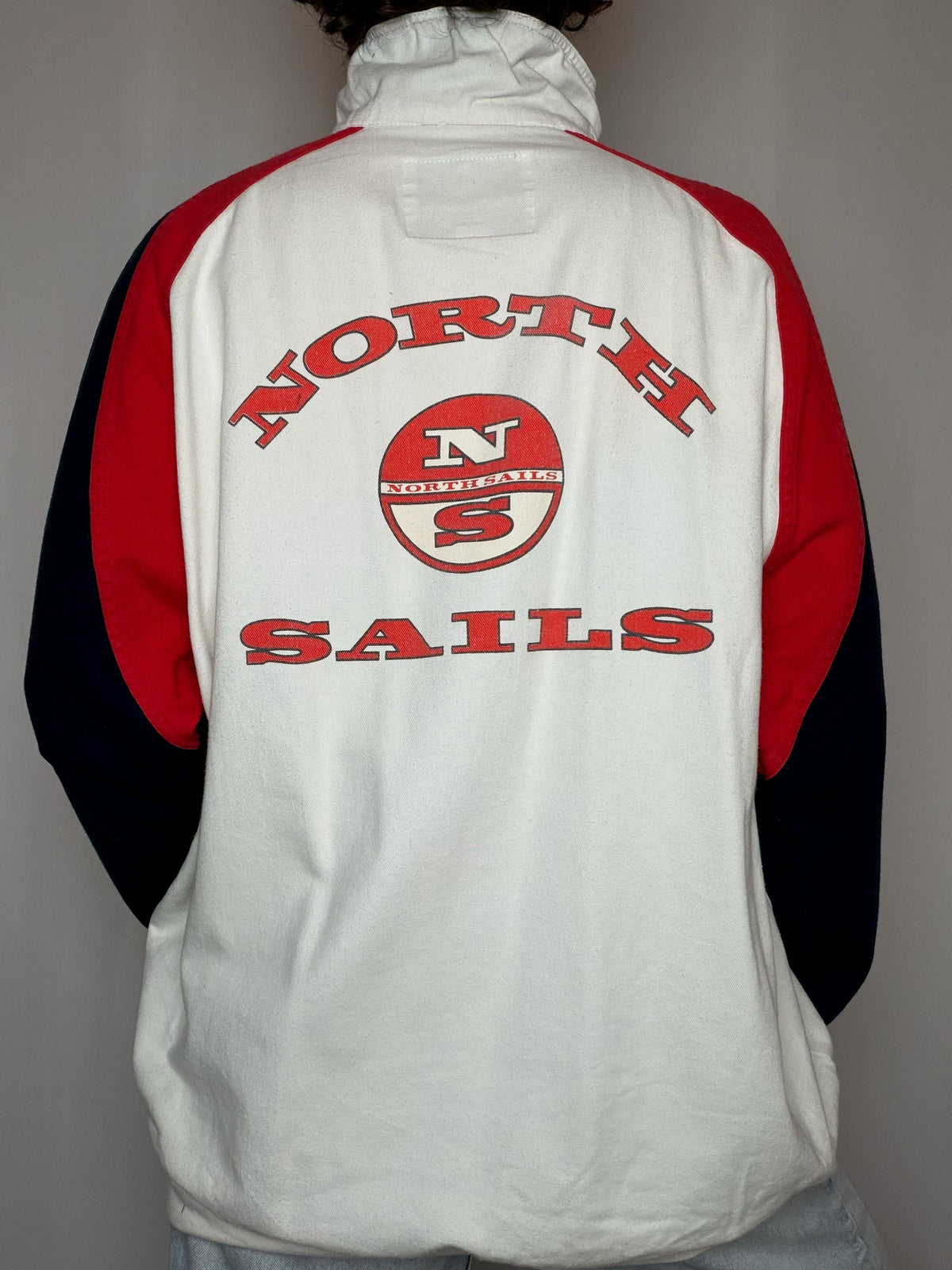 Sweat bicolore XXL vintage