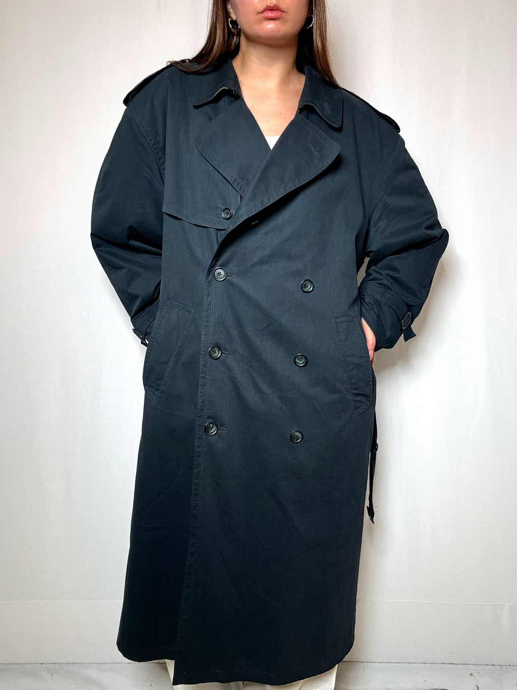Vintage Trenchcoat mit herausnehmbarem Futter XL