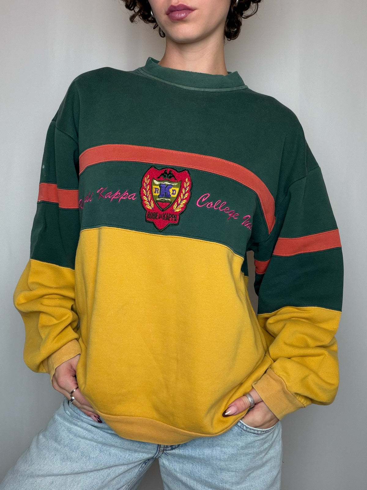 Sweat bicolore Kappa L vintage
