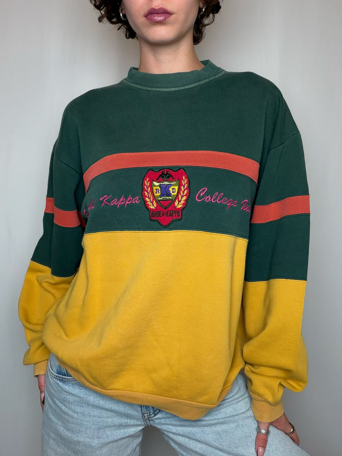 Sweat bicolore Kappa L vintage
