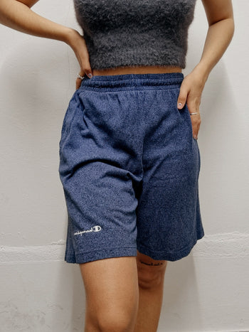 Champion dunkelblaue Vintage-Shorts L