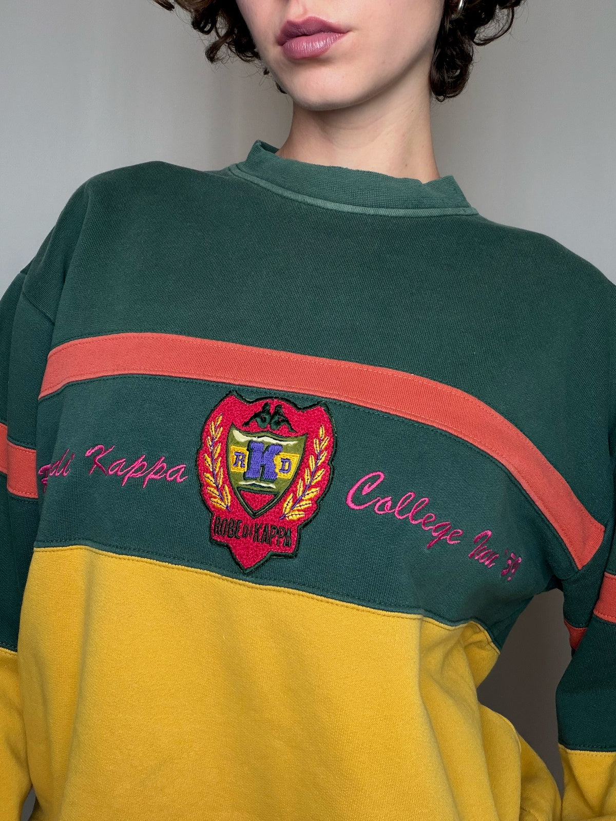 Sweat bicolore Kappa L vintage