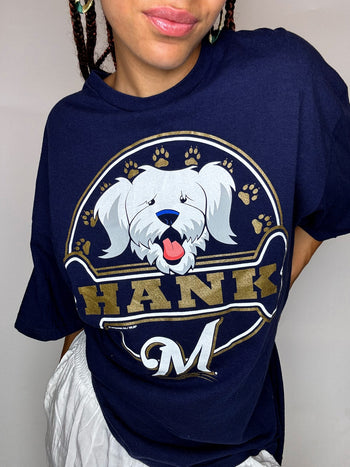 Tee shirt imprimé marine L vintage