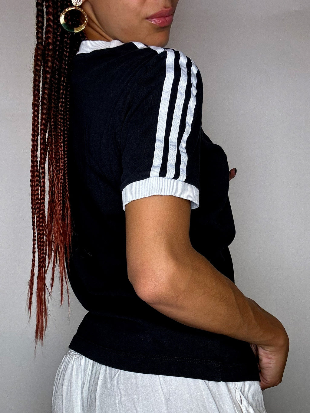 Adidas M Vintage schwarzes T-Shirt