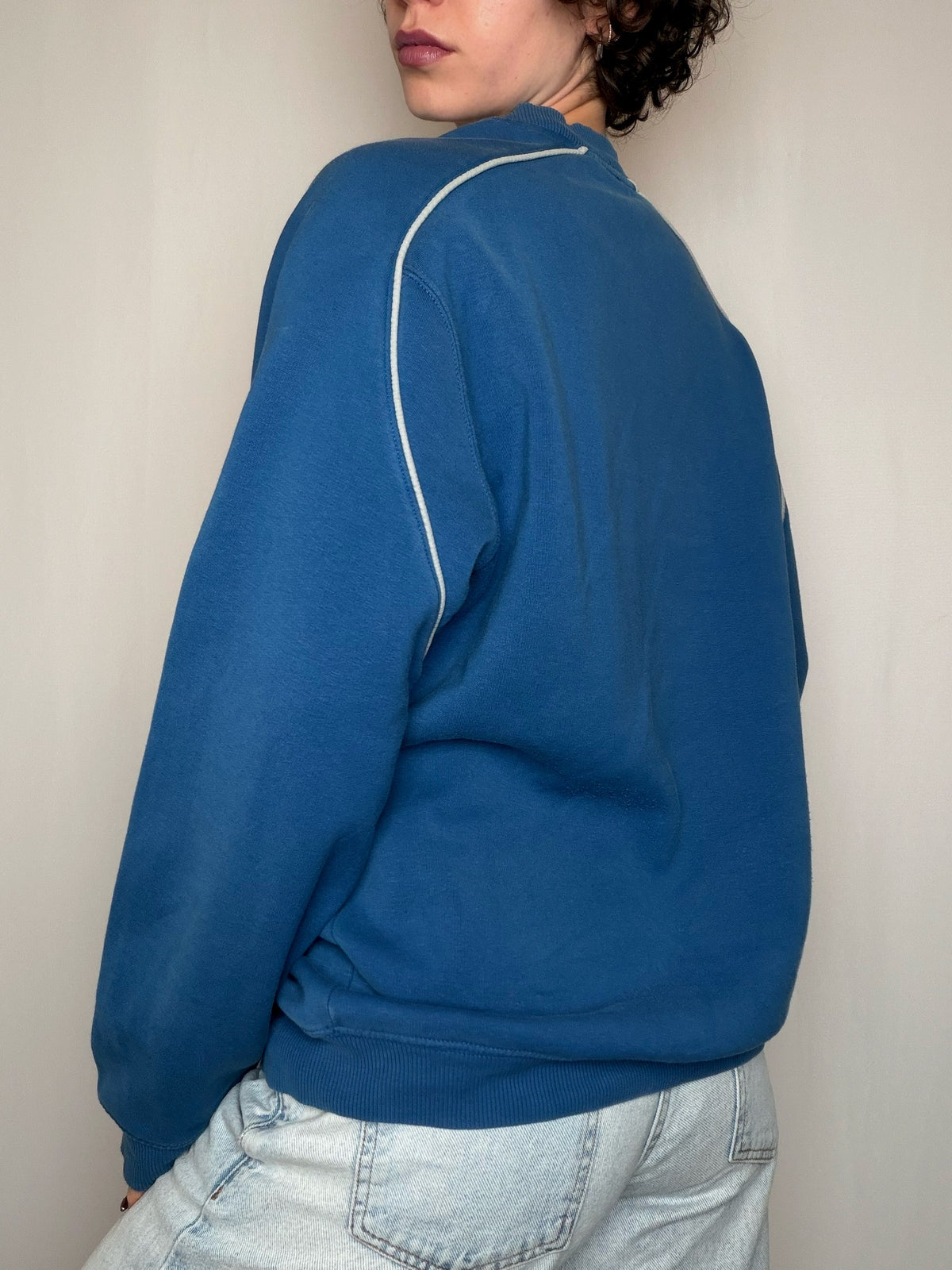 Sweat bleu Adidas M/L vintage