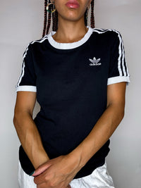 Adidas M Vintage schwarzes T-Shirt