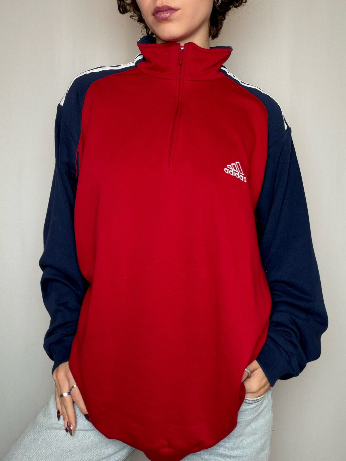 Sweat bicolore Adidas XL vintage