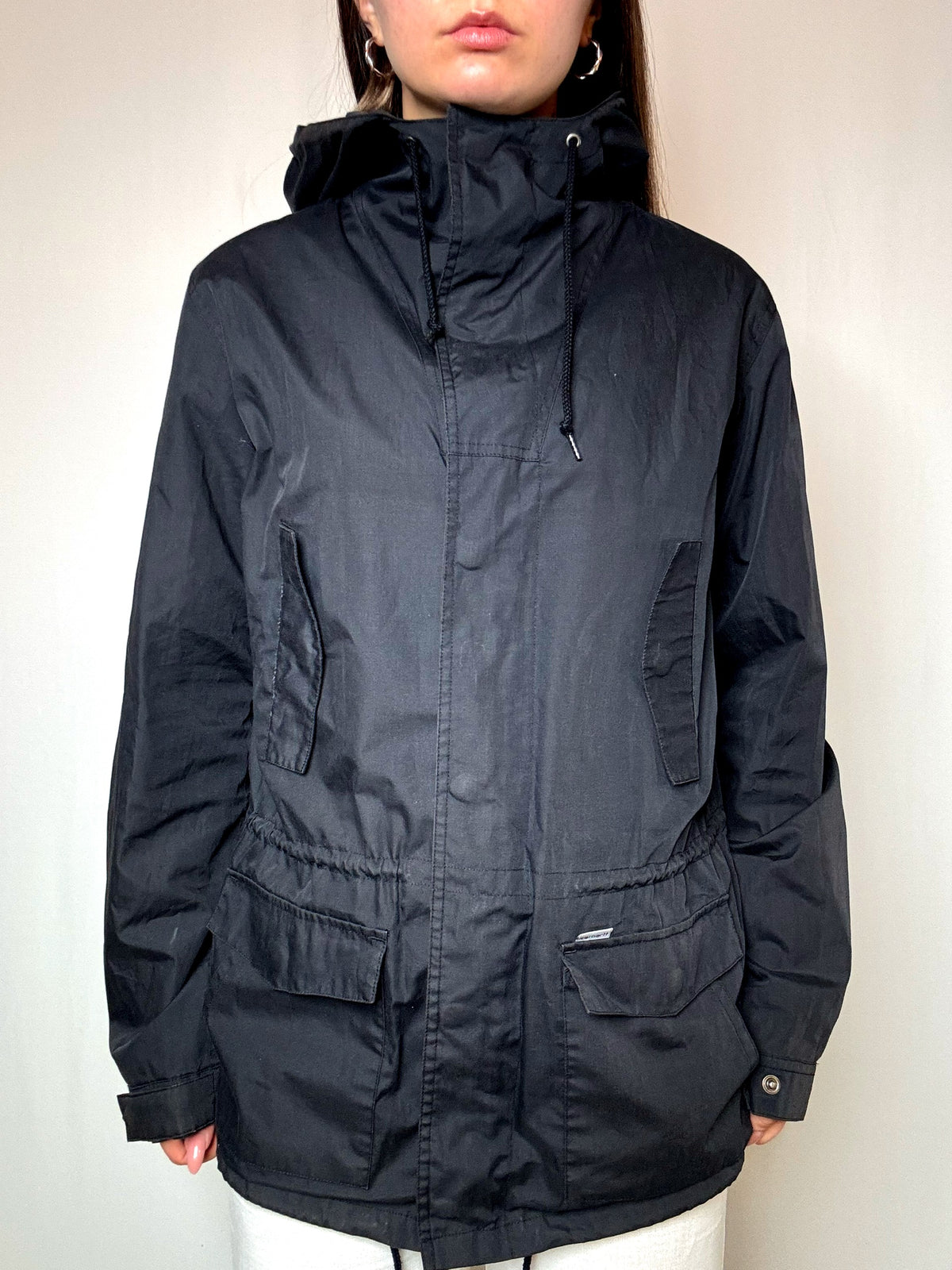 Wintbreaker noire Carhartt L vintage