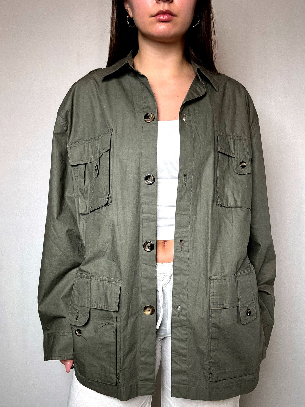 Saharienne oversized kaki vintage
