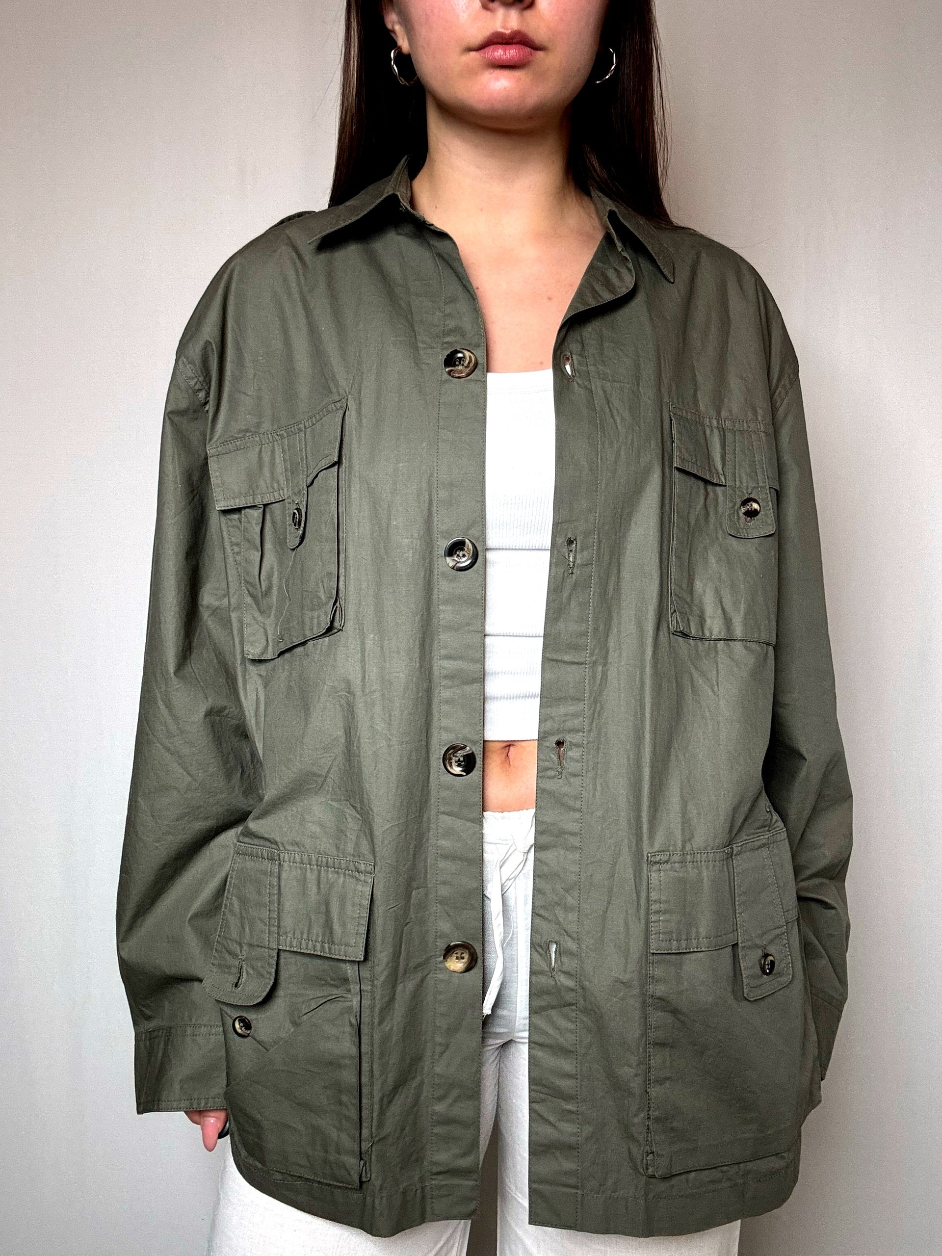 Saharienne oversized kaki vintage