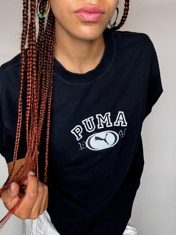 Tee shirt noir PUMA S vintage