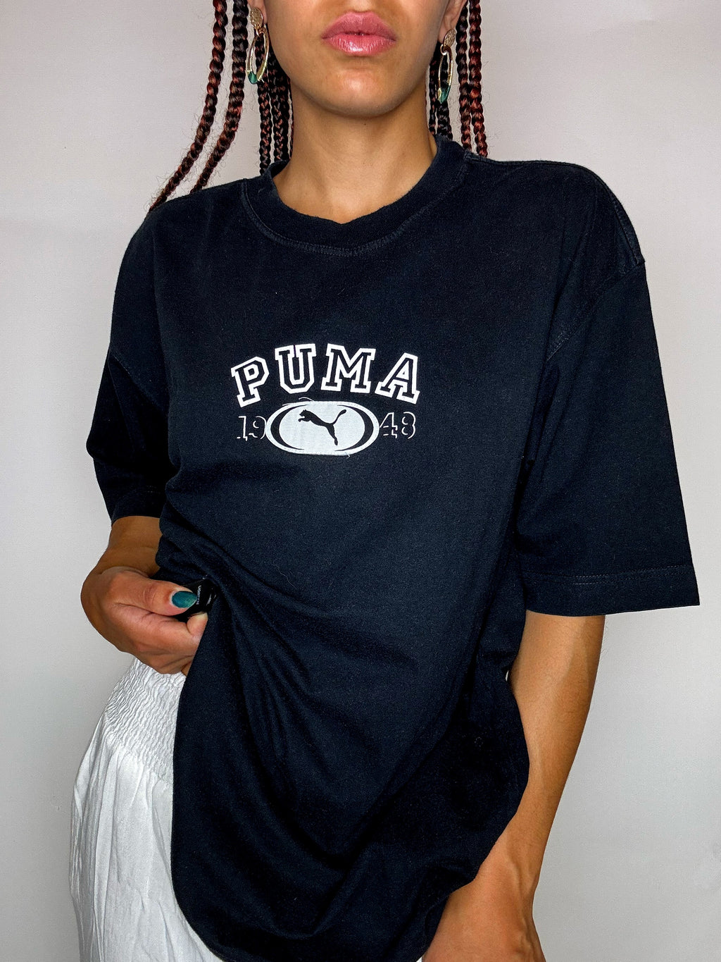 PUMA Vintage-T-Shirt, schwarz, Größe S