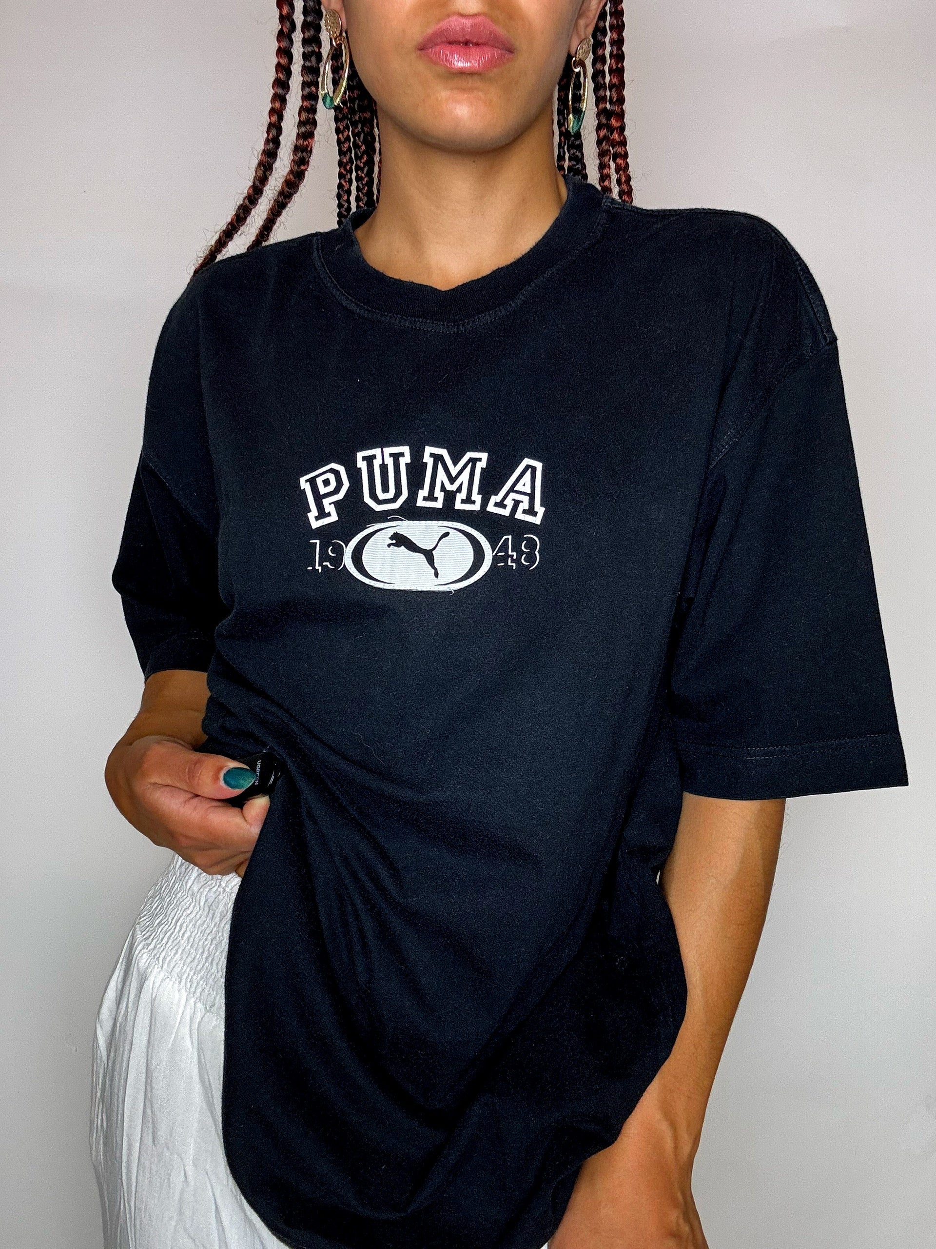 PUMA Vintage-T-Shirt, schwarz, Größe S