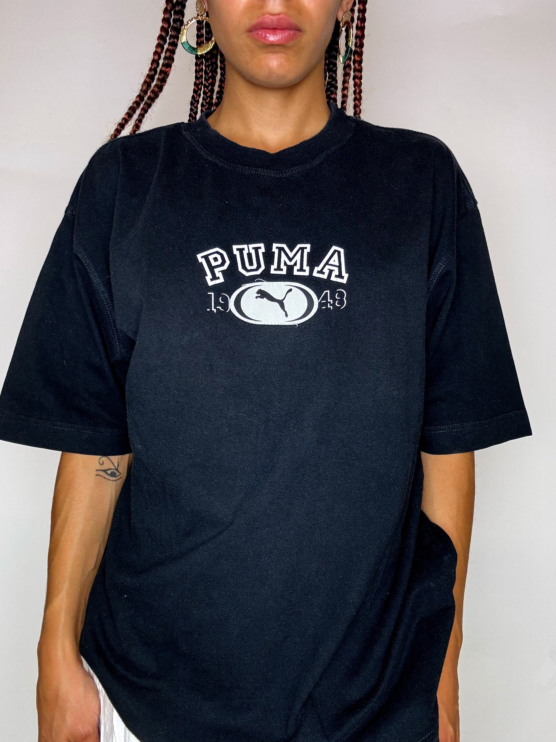 PUMA Vintage-T-Shirt, schwarz, Größe S