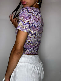 Vintage S printed crop top