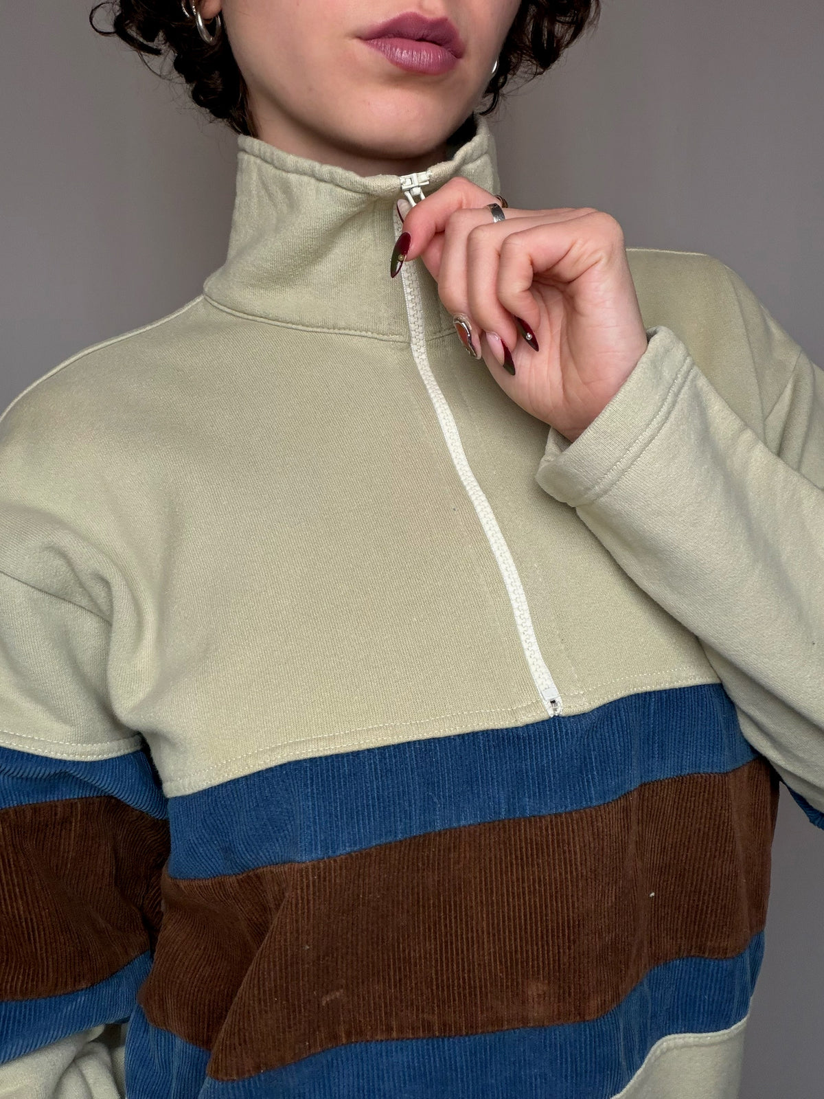 Sweat beige Adidas L vintage