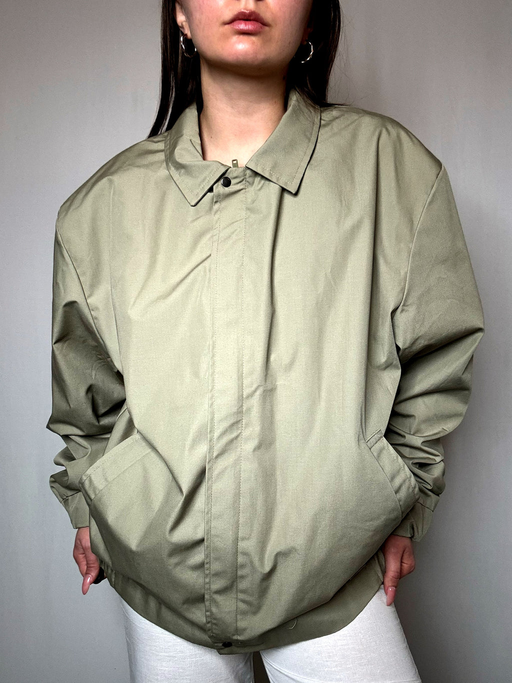 Men's vintage khaki light bomber jacket