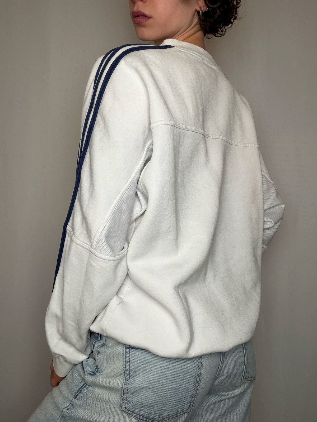 Sweat blanc Adidas M vintage