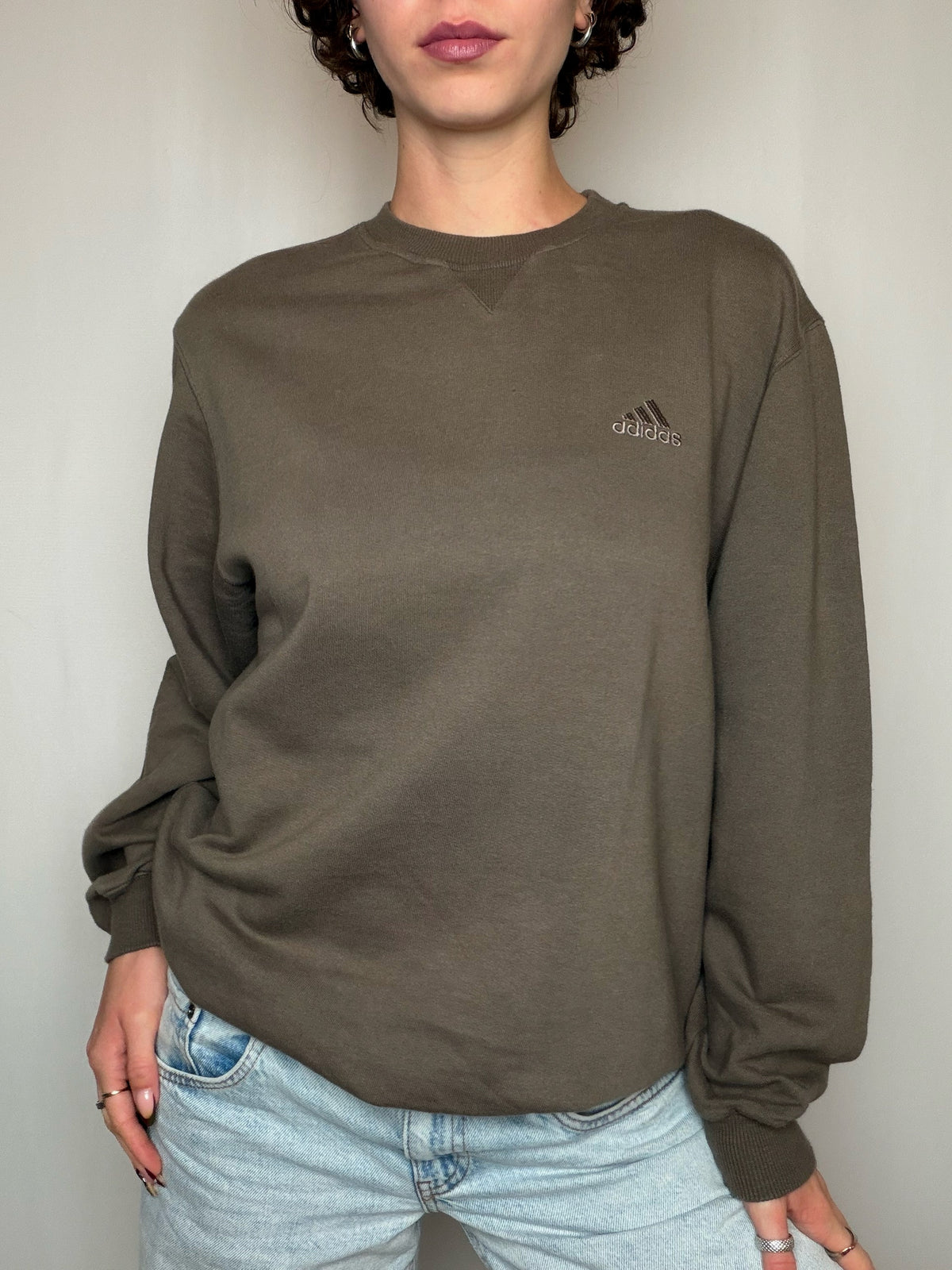 Sweat brun Adidas M vintage