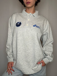 Sweat gris Asics M vintage