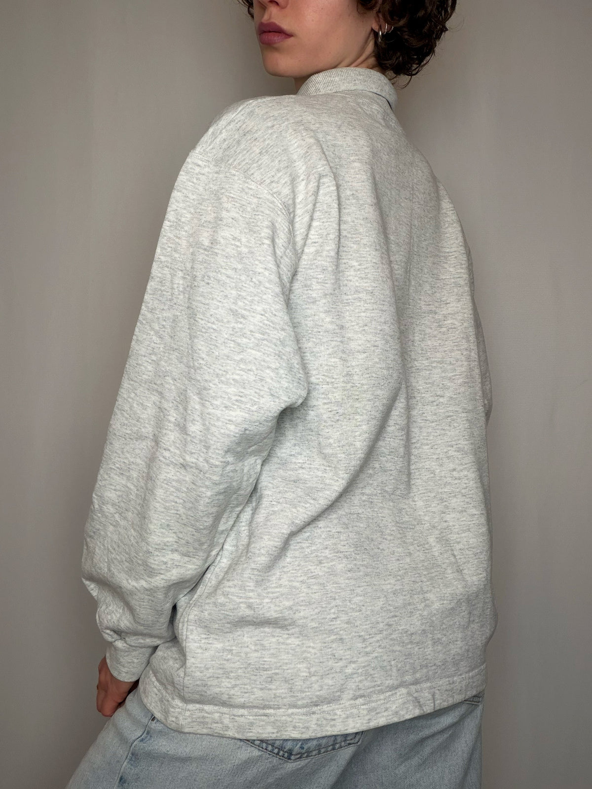 Sweat gris Asics M vintage