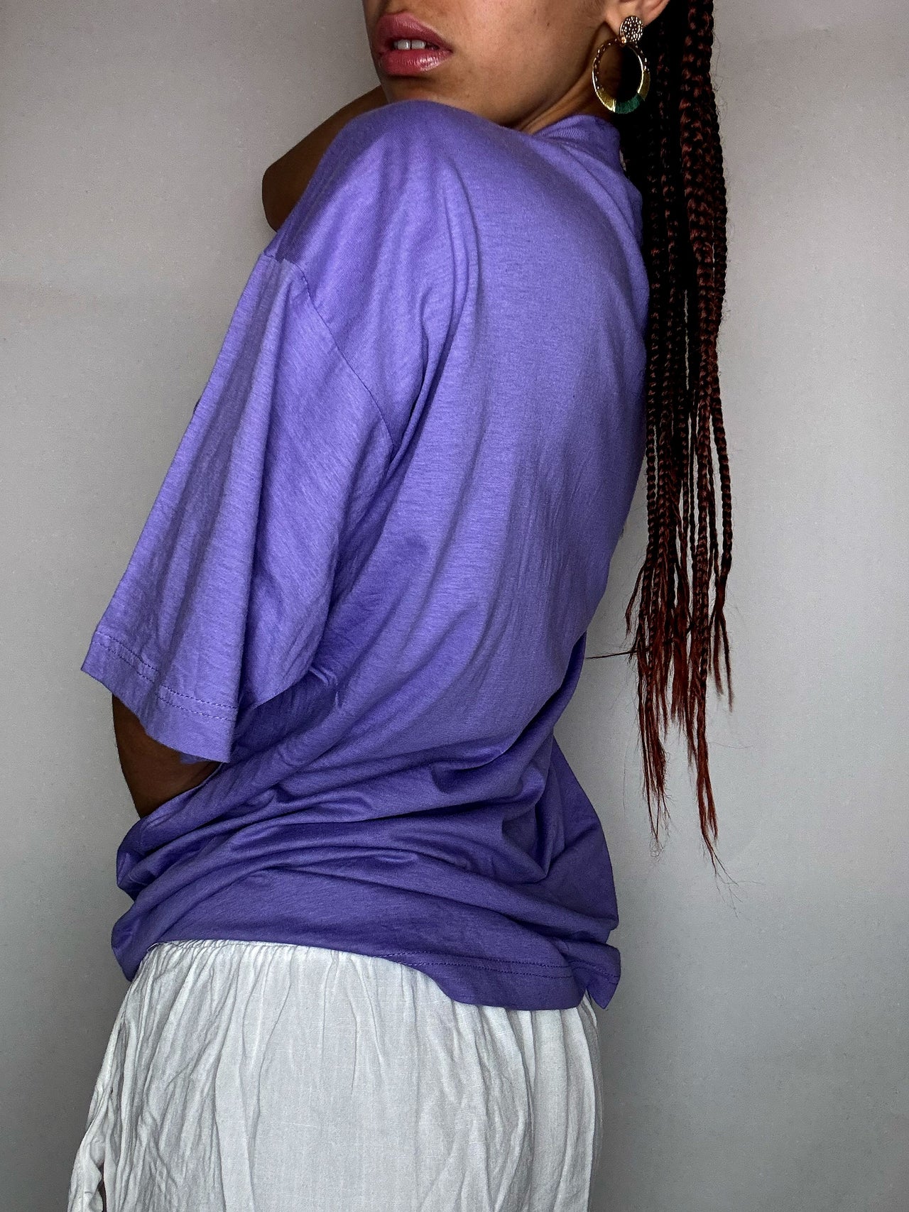 Tee shirt aubergine XXL vintage