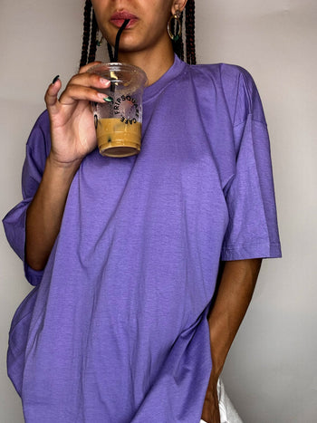 Tee shirt aubergine XXL vintage