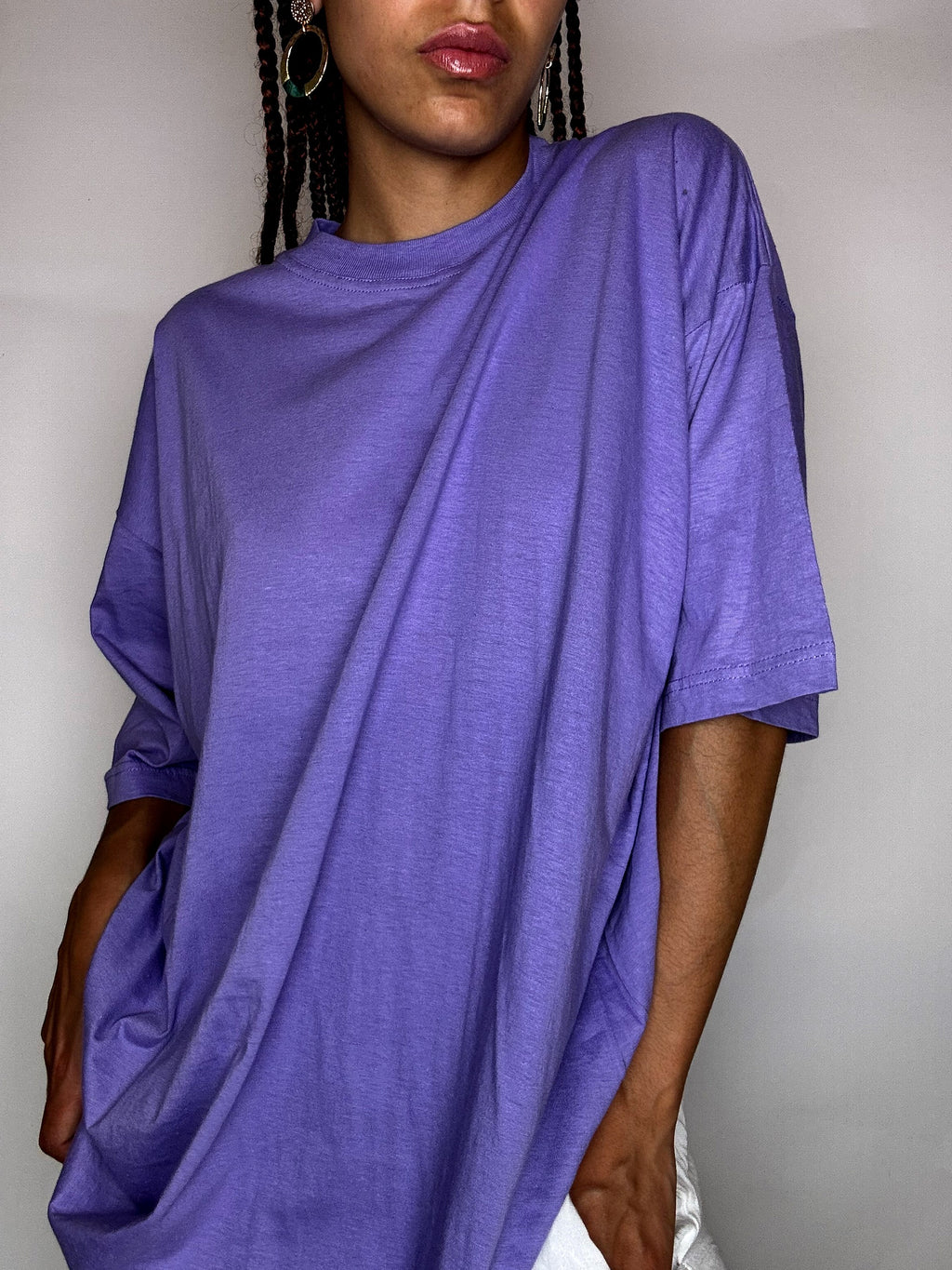 Tee shirt aubergine XXL vintage
