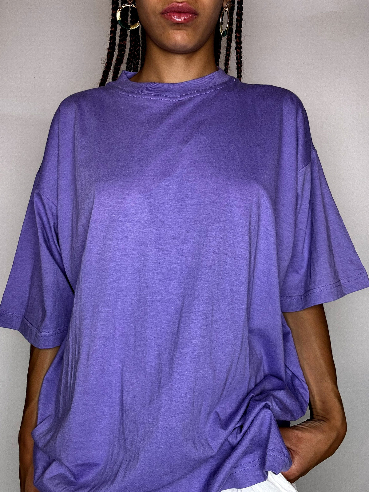 Tee shirt aubergine XXL vintage