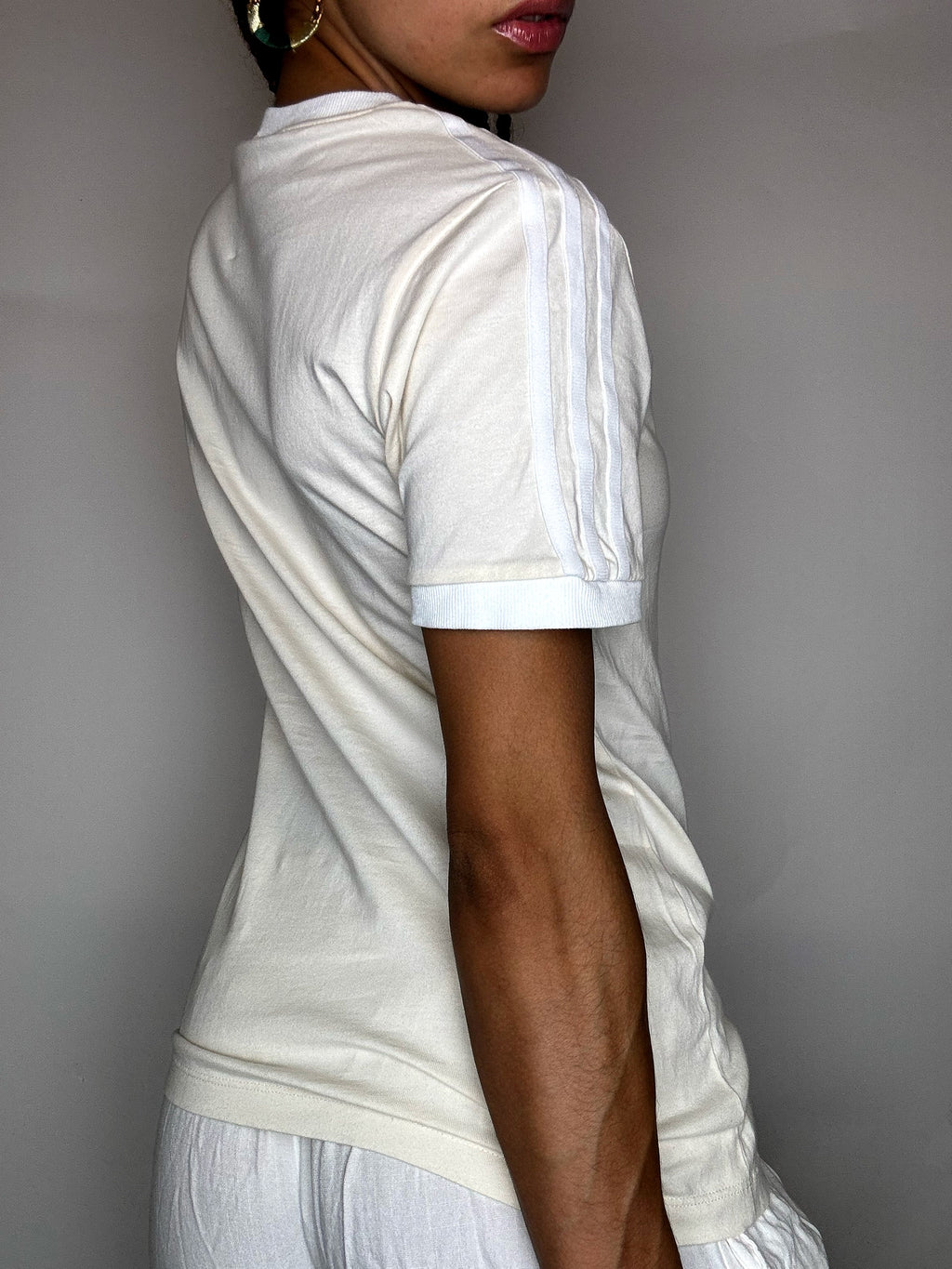 Vintage adidas M cremefarbenes T-Shirt