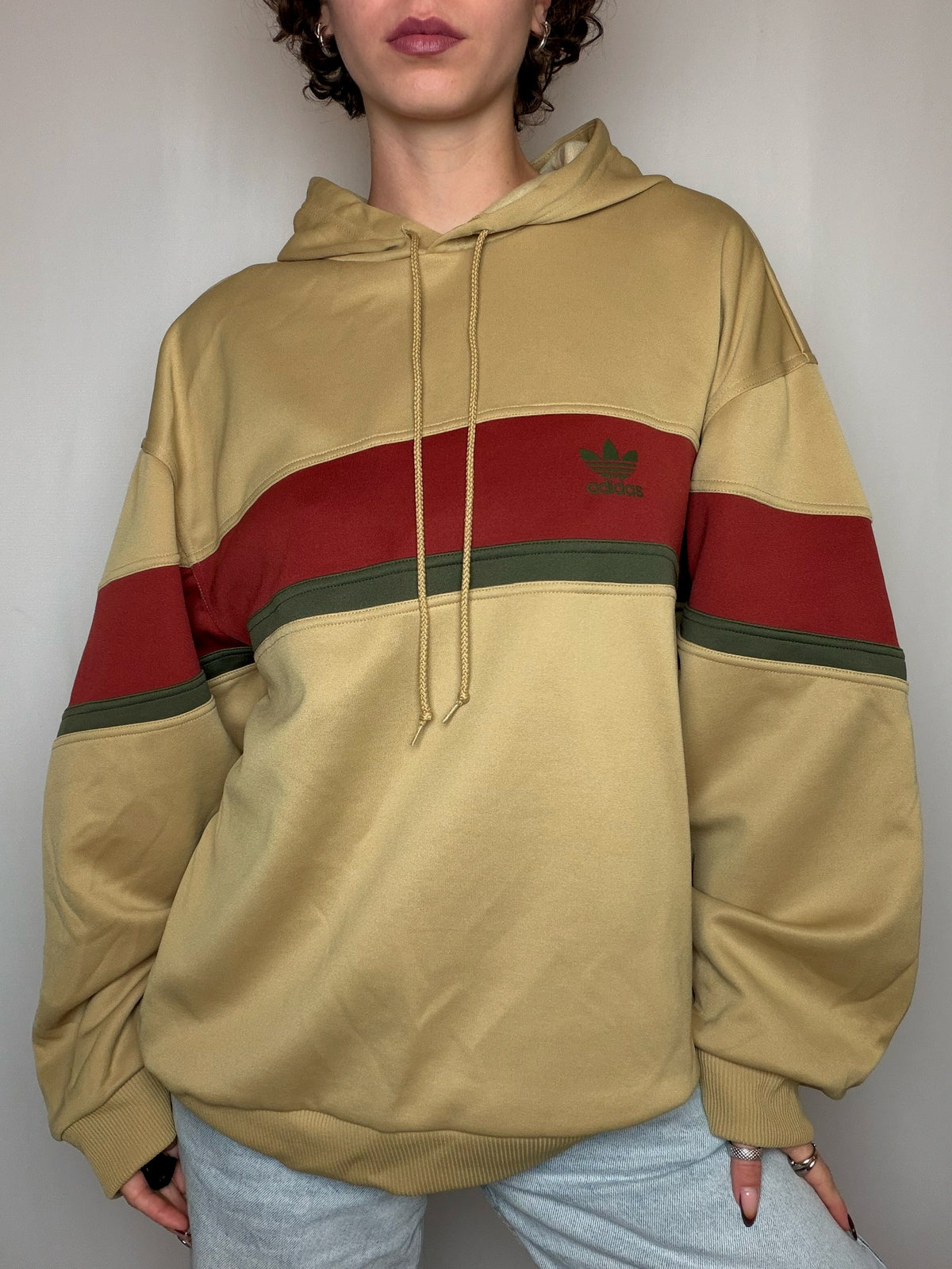 Hoodie beige Adidas M vintage