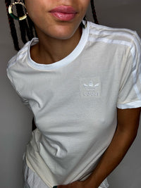 Vintage adidas M cremefarbenes T-Shirt
