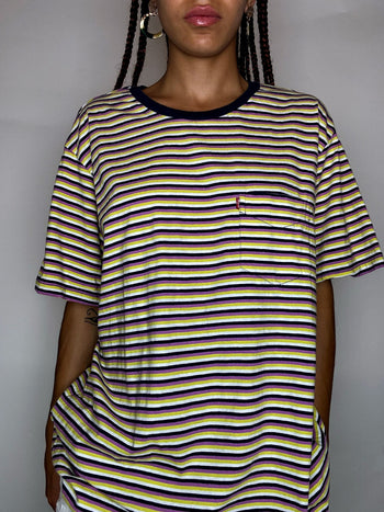 Tee shirt rayé LEVI'S XXL vintage