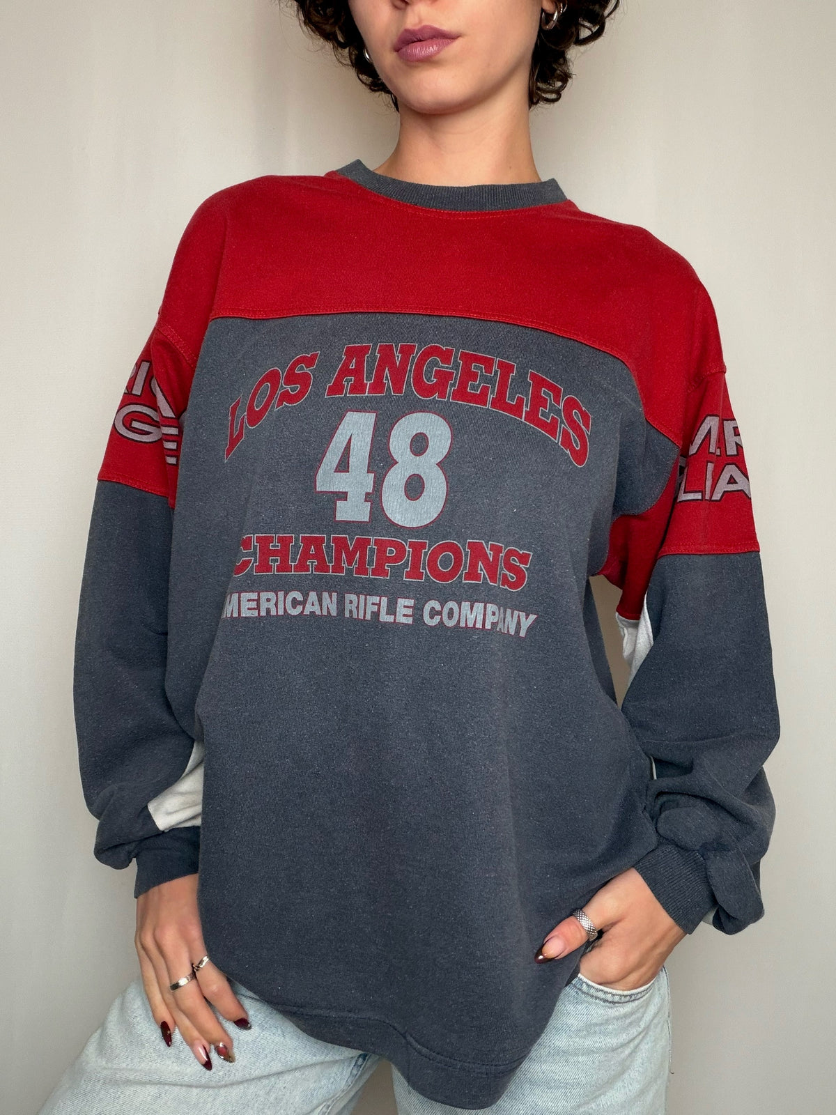 Sweat bicolore Rifle M vintage
