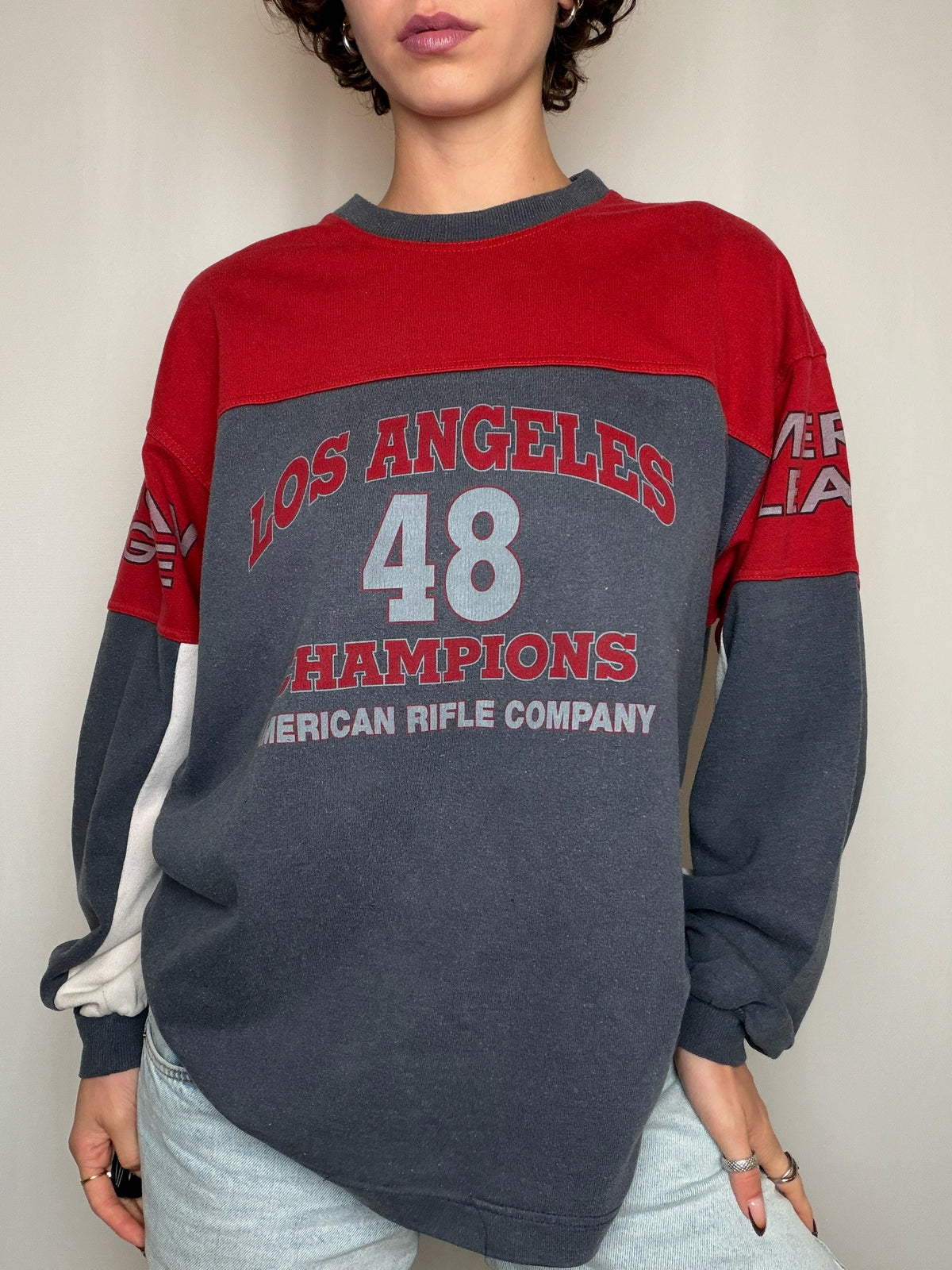 Sweat bicolore Rifle M vintage