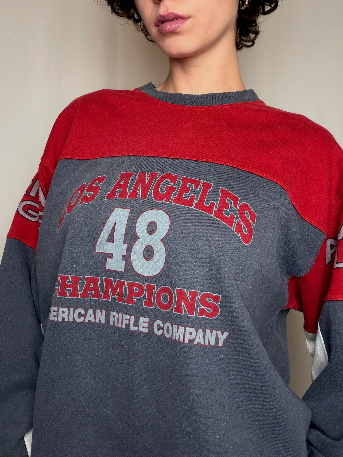 Sweat bicolore Rifle M vintage