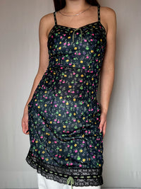 S/M vintage sheer floral dress