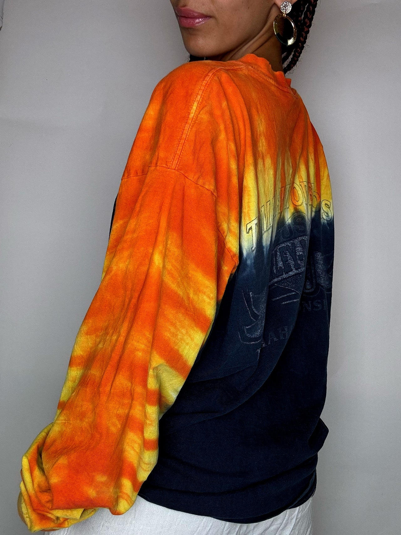Tee shirt manche longue tie and dye HARLEY DAVIDSON XL vintage