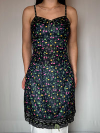 S/M vintage sheer floral dress
